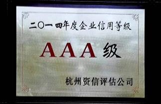 2014 AAA enterprise credit rating
